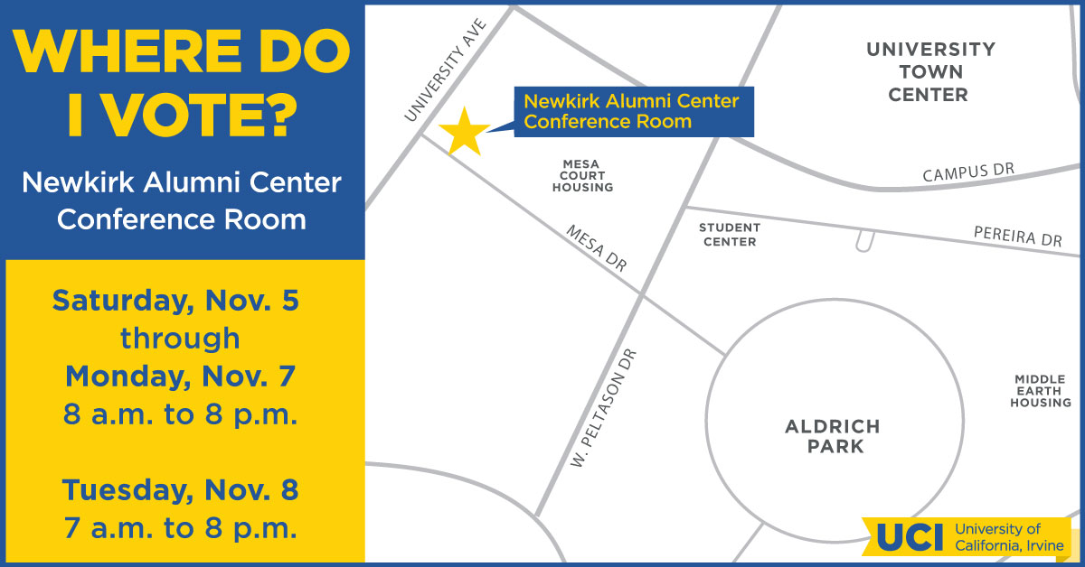 UCI vote center location